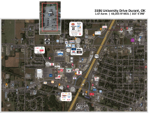 Land for Sale Ground Lease or Build to Suit in Durant, Oklahoma aerial