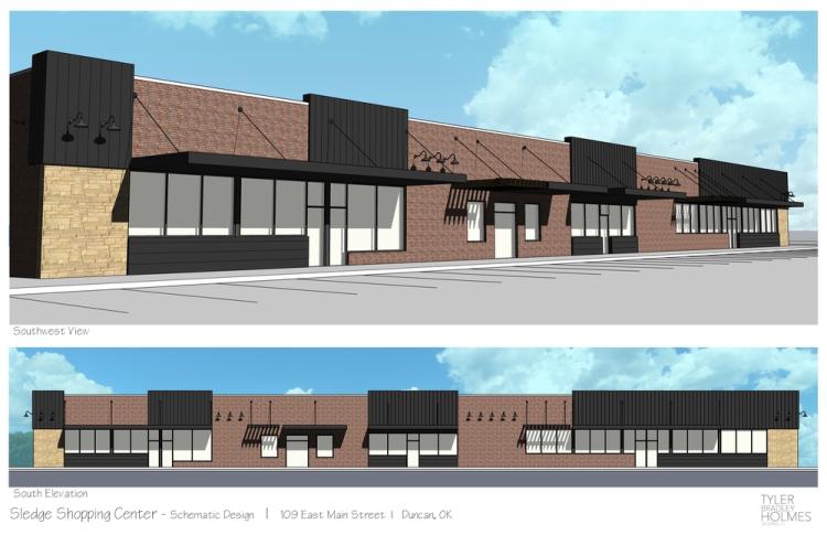 Sledge Shopping Center - retail space for lease exterior rendering