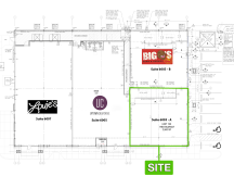 site plan retail space for lease Midwest City, OK 