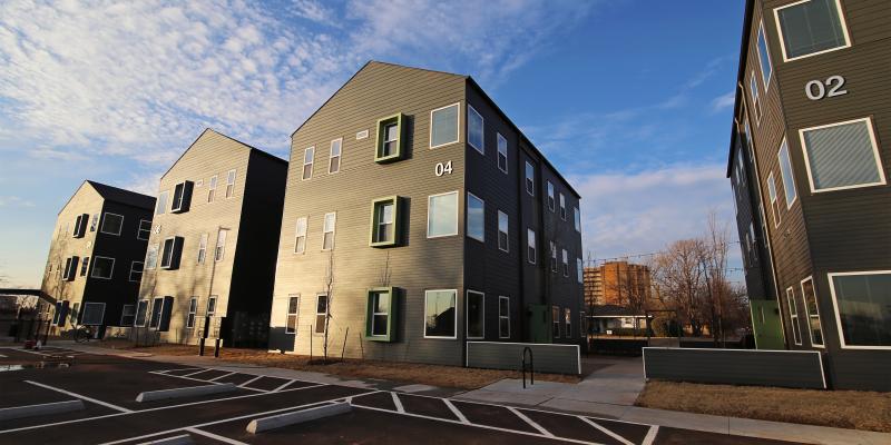 The Seven buildings parking lot