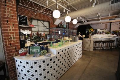 Halls Pizza Kitchen Interior- Swanson's Building