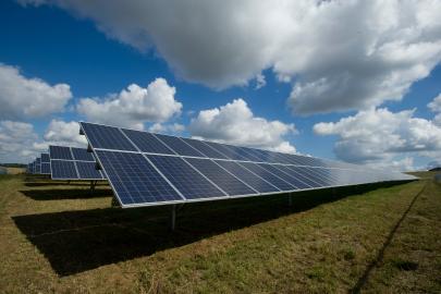 stock image of solar panel