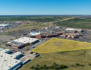 retail 4.7 acres for ground lease or build to suit Shawnee, OK aerial