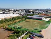 industrial building for lease, West Oklahoma City, OK aerial
