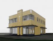 Morgan Building - basement office space for lease rendering