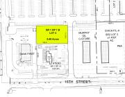 pad site for ground lease Midwest City, OK site plan