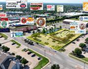 retail strip center property for sale Edmond, OK retailer aerial