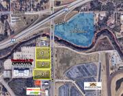 Retail lots for sale on N Martin Luther King Ave Oklahoma City, OK aerial