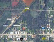 aerial of land for sale Meeker, OK 