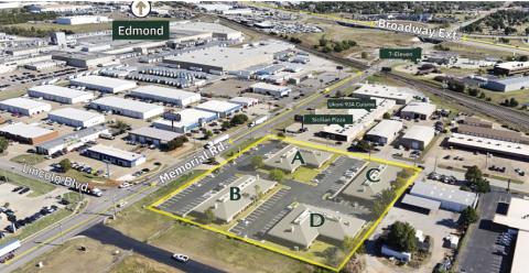 Memorial Office park office space Oklahoma City, OK aerial