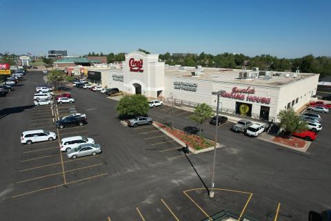 Anchor retail space for lease Oklahoma City, OK aerial