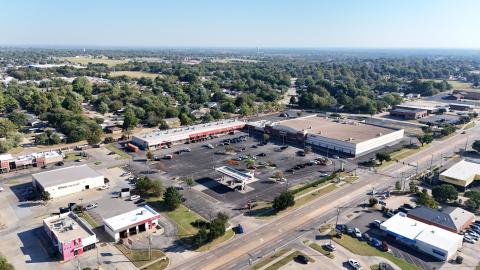 retail space for lease east Norman, OK aerial