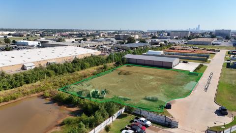 industrial building for lease, West Oklahoma City, OK aerial