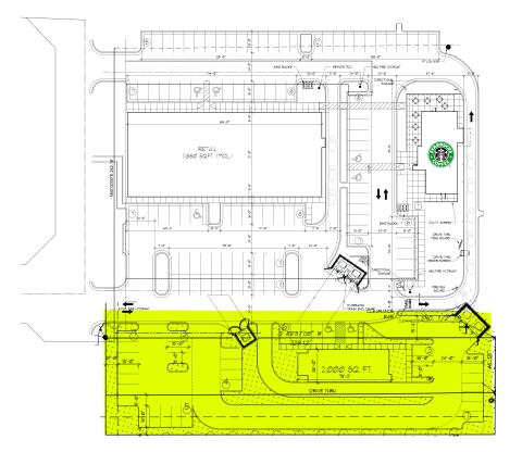 Shoppes at East Covell - Ground Lease or Build to Suit retail space Edmond, Ok overall site plan