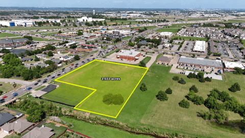 3.033 acres land Reno & Mustang Rd, Oklahoma City, OK aerial