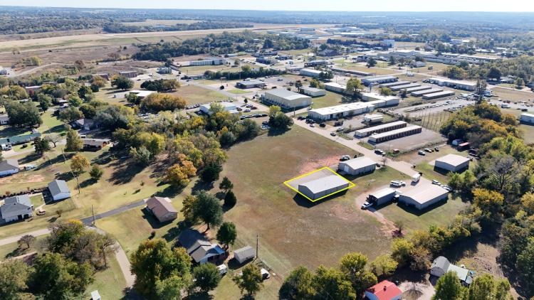 industrial building for lease Guthrie, OK aerial