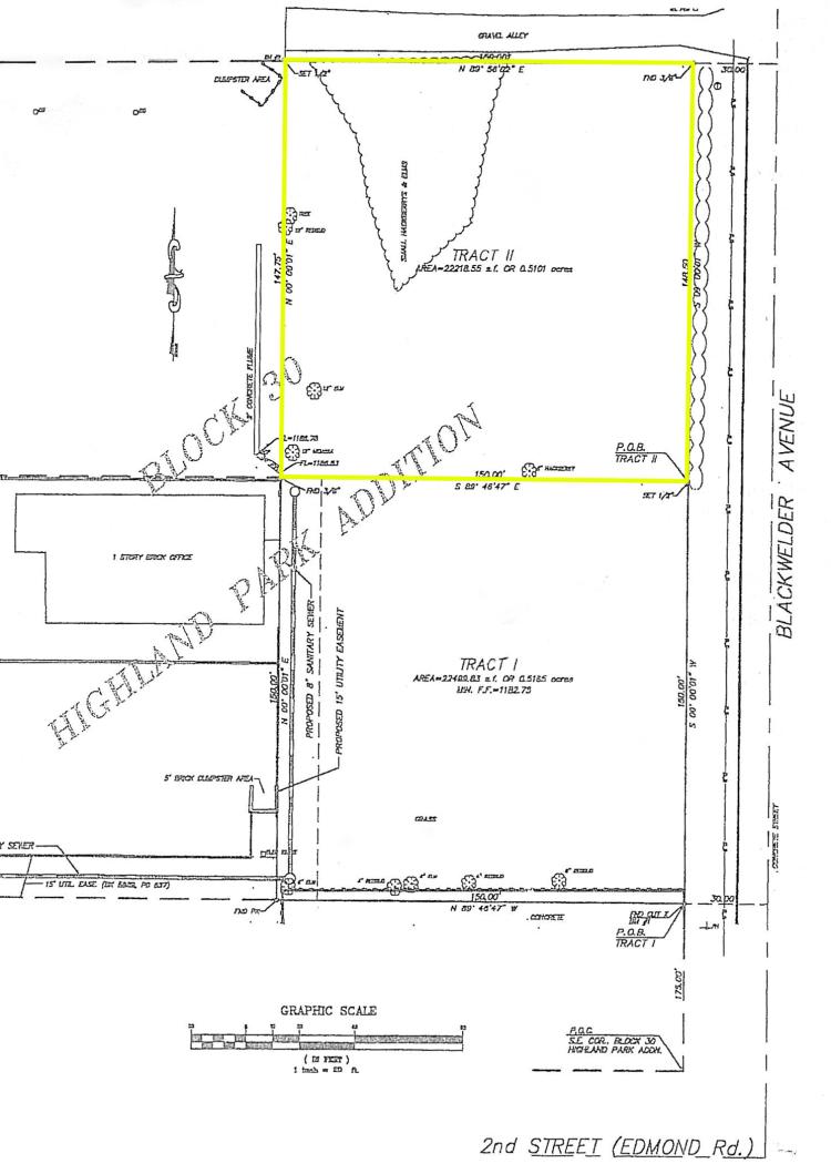 ground lease Edmond, Ok plat
