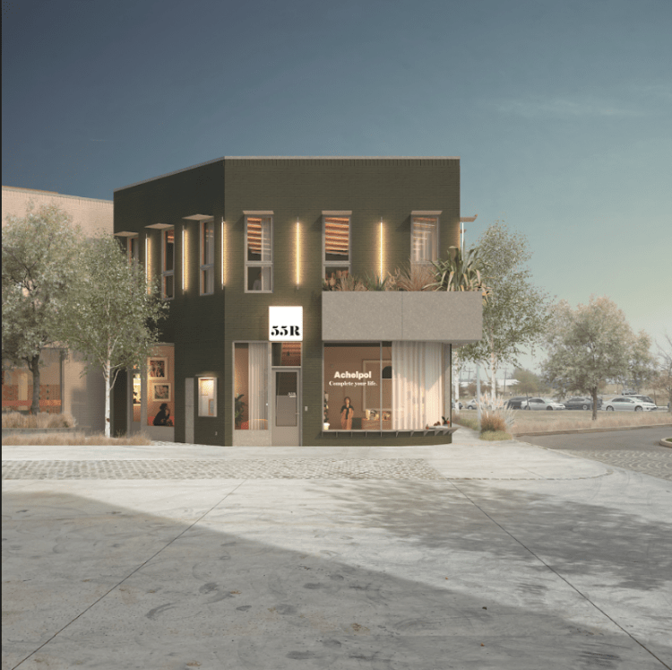 office/retail space for lease Oklahoma City, OK exterior rendering