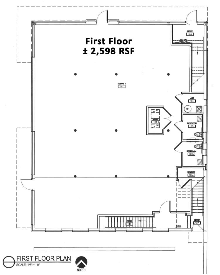 Morgan Building - 1st Floor office space for lease floorpan