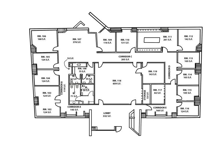 office building for lease in NE Oklahoma City, Ok - floor plan
