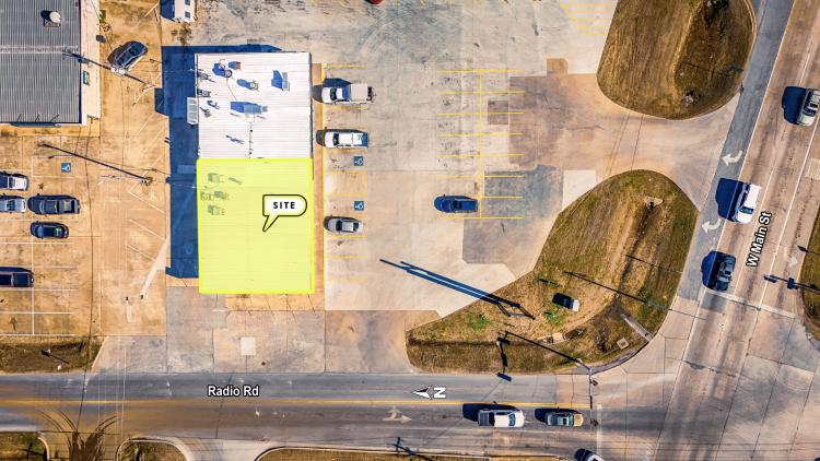 retail space for lease - Durant, OK overhead aerial