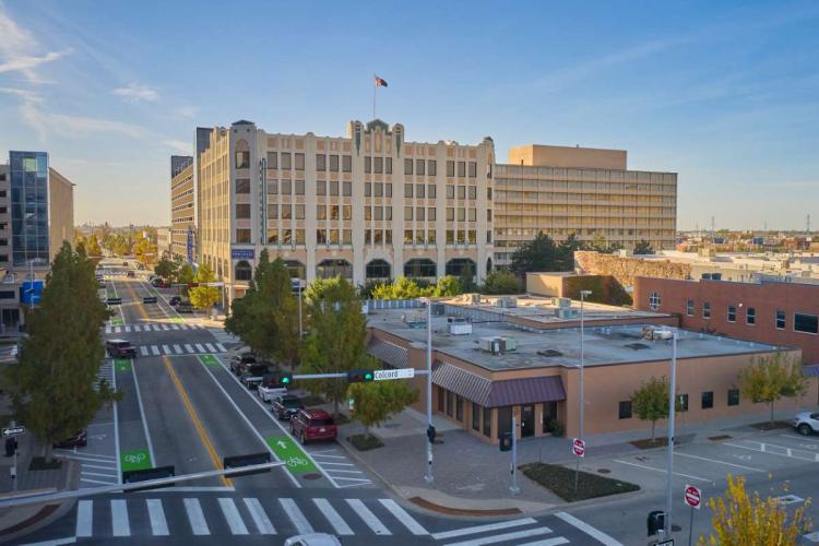 Office | Retail Building For Lease on Colcord Drive Oklahoma City, Ok aerial view 4