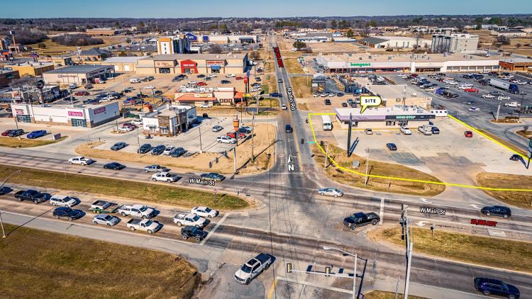 retail space for lease - Durant, OK aerial