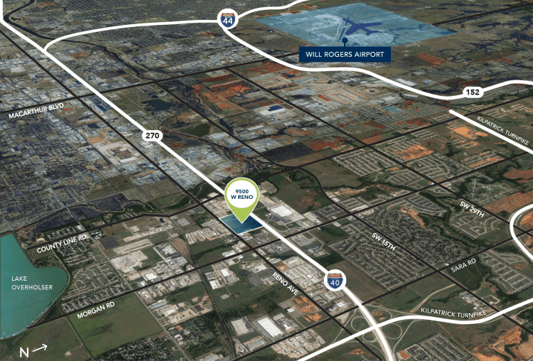 9500 W Reno Aerial Map