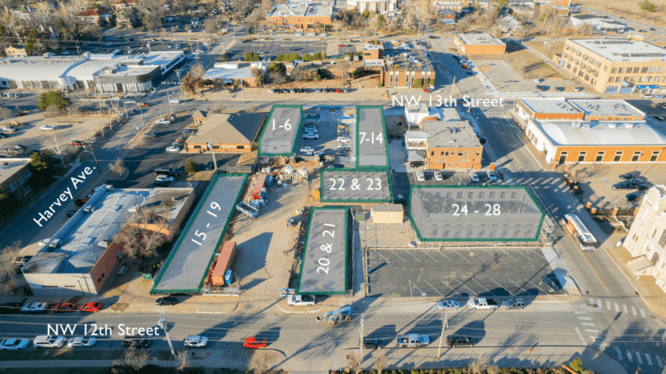 office-retail for lease in Midtown, Oklahoma City, Ok aerial