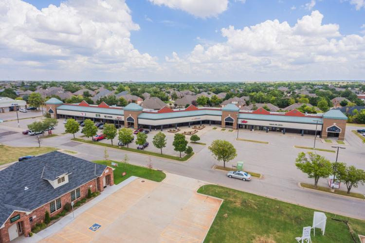 Shopping Center retail space for lease Oklahoma City, Ok aerial view