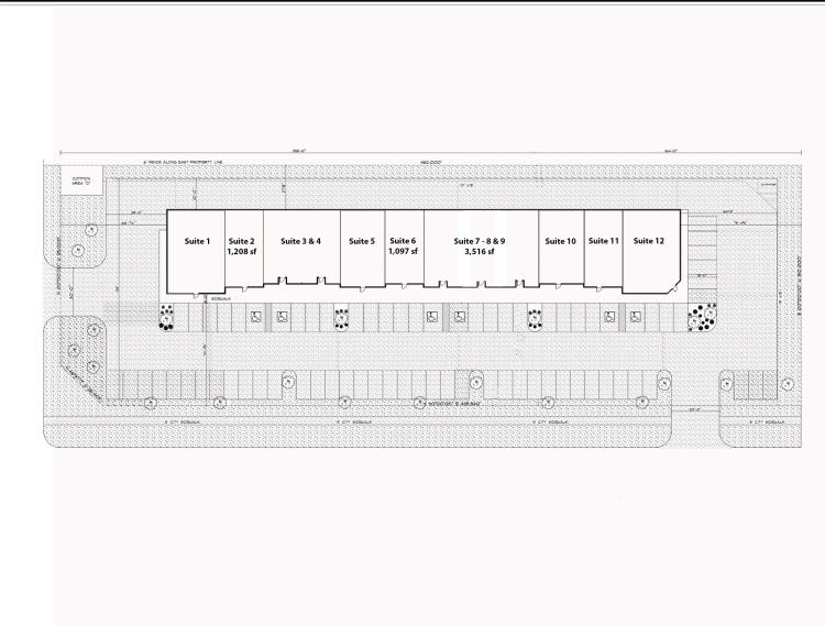 Retail strip center for lease Moore, Ok site plan