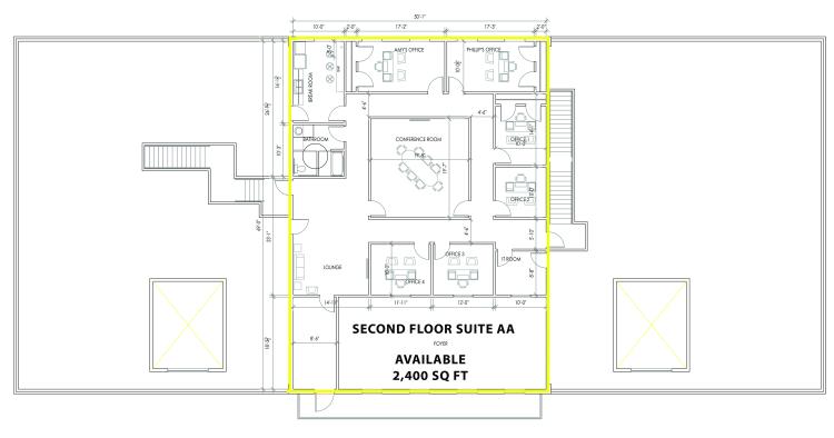 105 E Industrial Rd, Guthrie Ok retail space for lease 2nd floor-floor plan