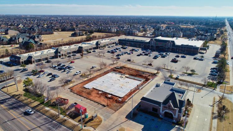Chatenay Square retail space for lease, Oklahoma City, OK aerial