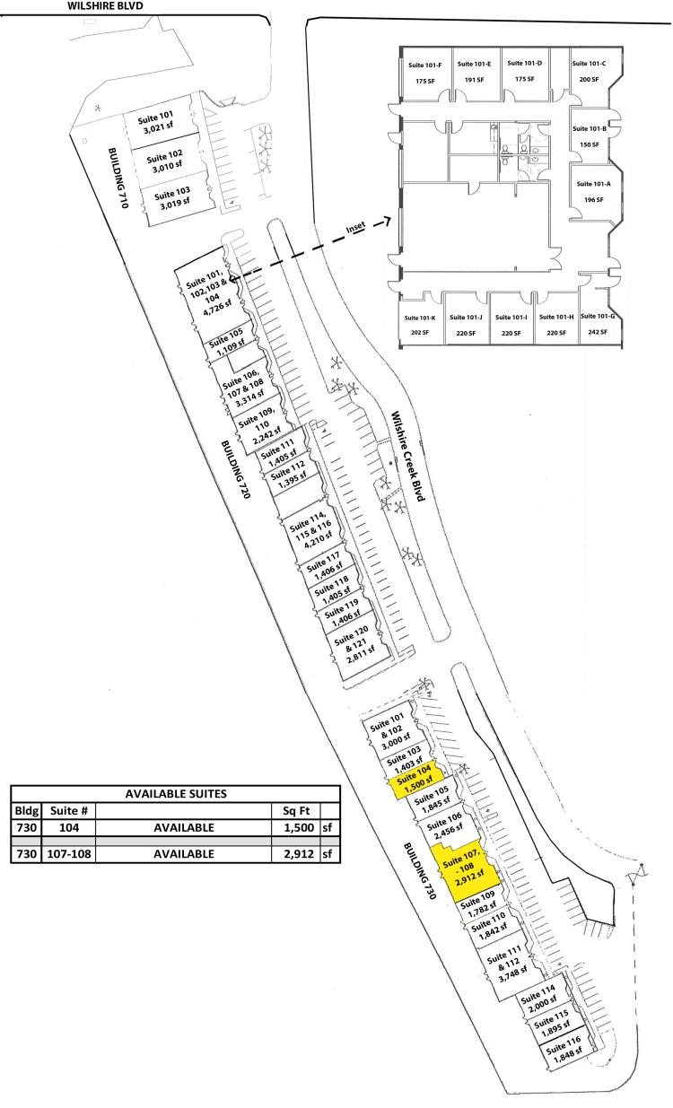 Chesapeake Community Plaza office space for lease Oklahoma City, OK site plan