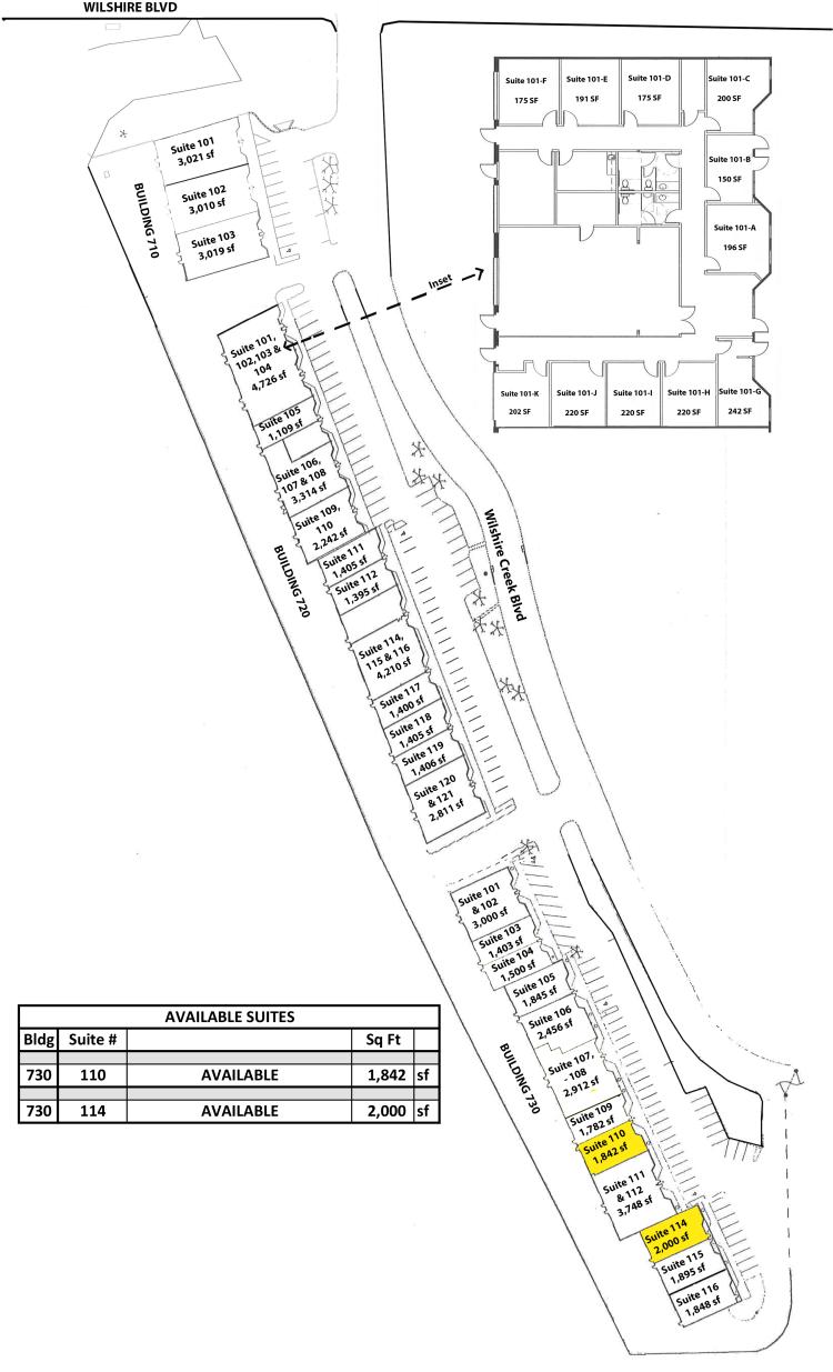 Chesapeake Community Plaza office space for lease Oklahoma City, OK site plan