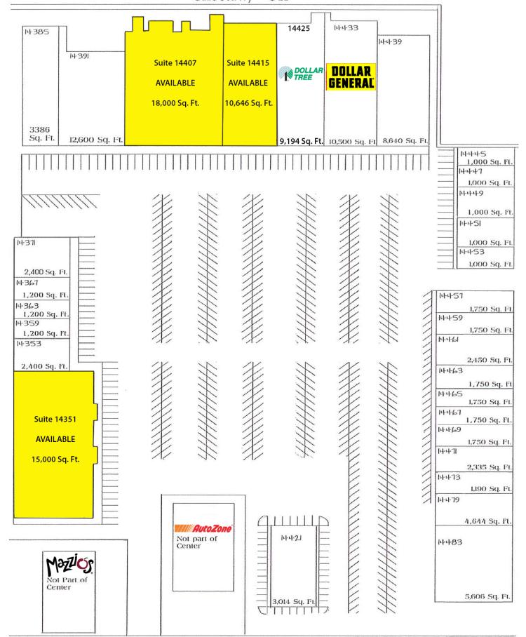 Big Box retail space for lease Choctaw, OK site plan