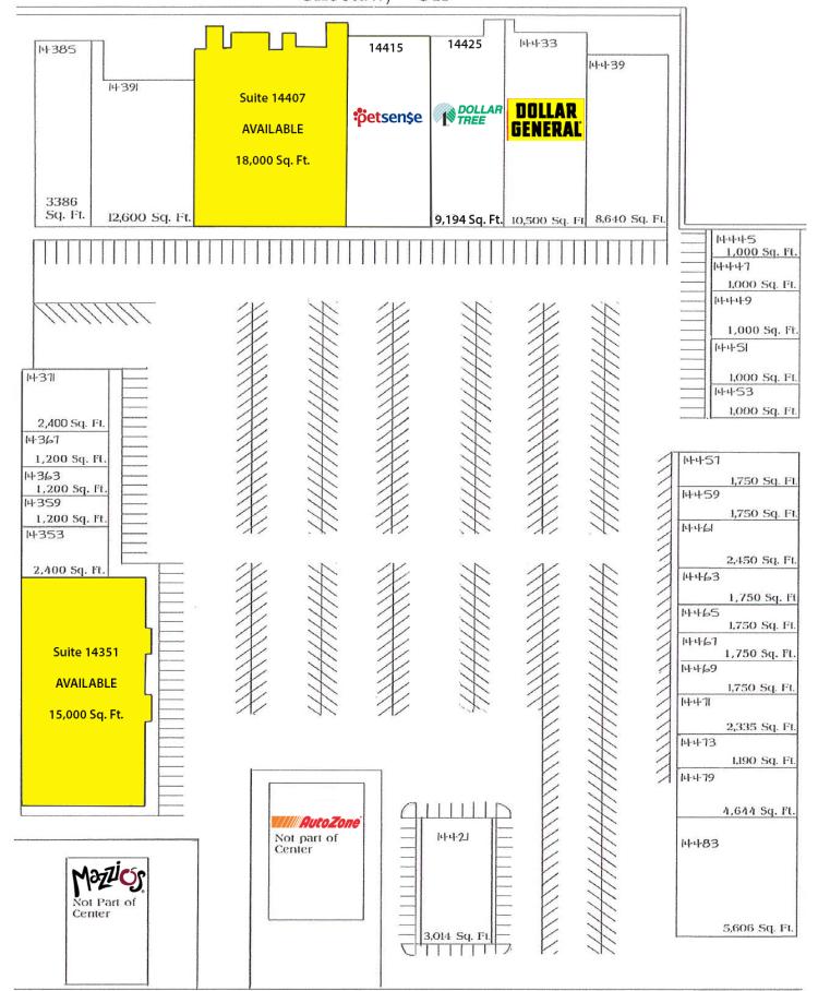 Big Box retail space for lease Choctaw, OK site plan