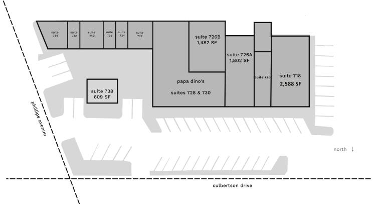 Culbertson Plaza retail space for lease Oklahoma City, OK site plan