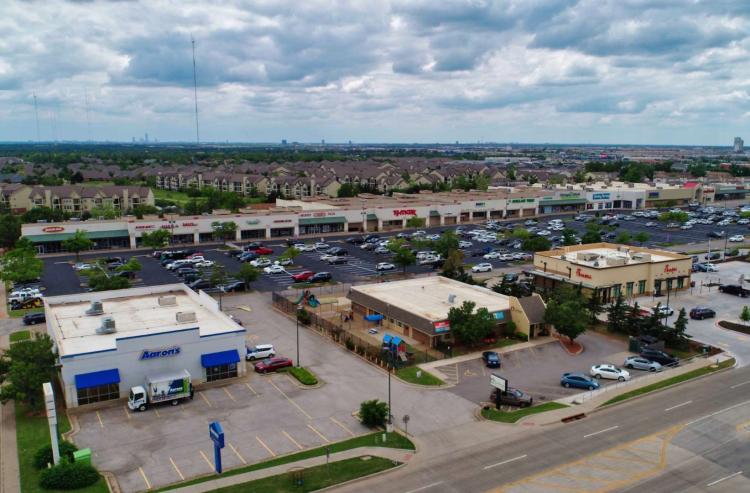 Edmond Crossing retail space for lease Edmond, OK aerial 2