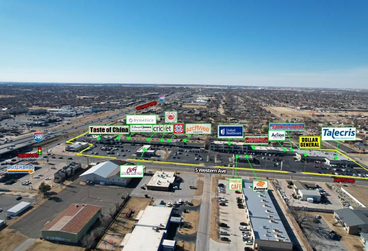 retail space available south Oklahoma City, OK retail aerial