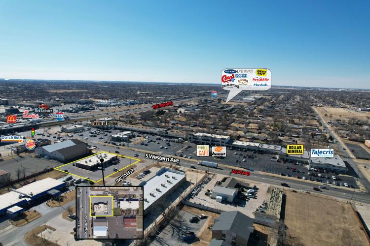 medical dental space for lease south Oklahoma City, OK aerial