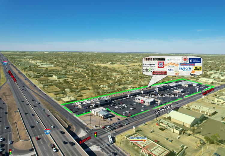 retail space available south Oklahoma City, OK aerial