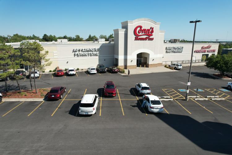 Anchor retail space for lease Oklahoma City, OK aerial