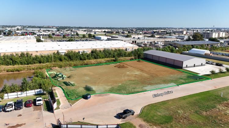 industrial building for lease, West Oklahoma City, OK aerial