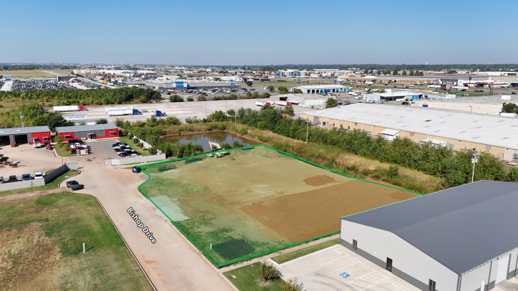 industrial building for lease, West Oklahoma City, OK aerial