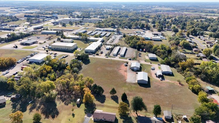 industrial building for lease Guthrie, OK aerial