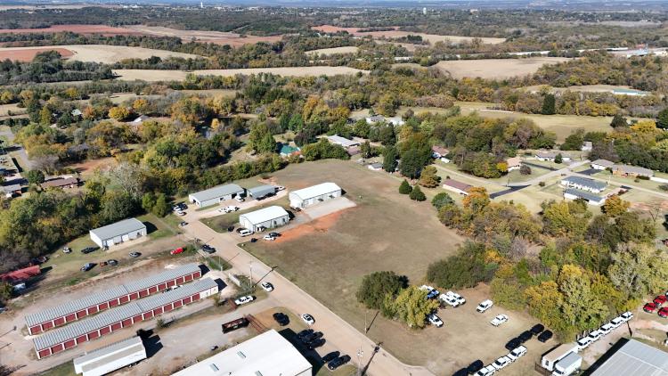 industrial building for lease Guthrie, OK aerial