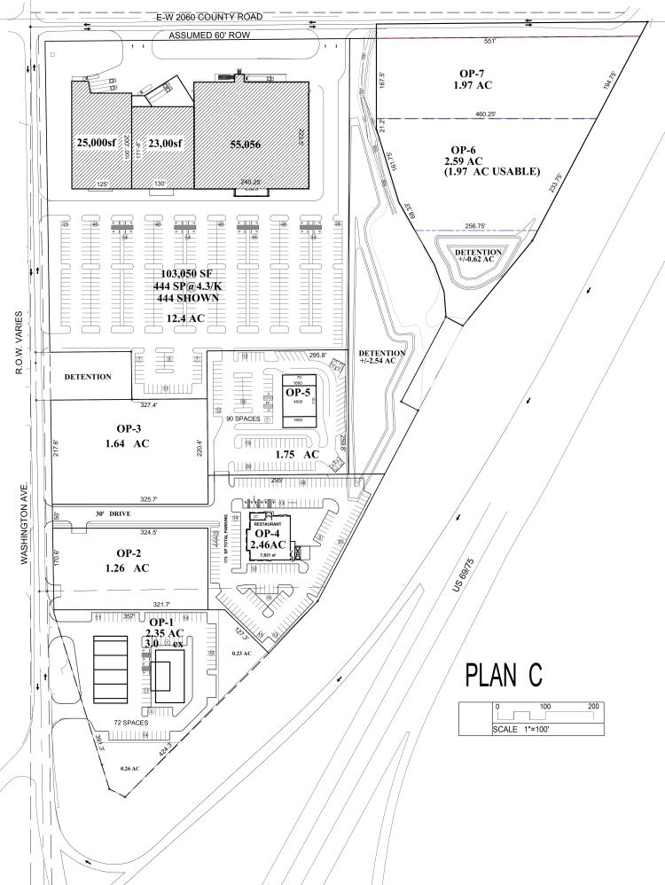 Land for lease in Durant, OK site plan C