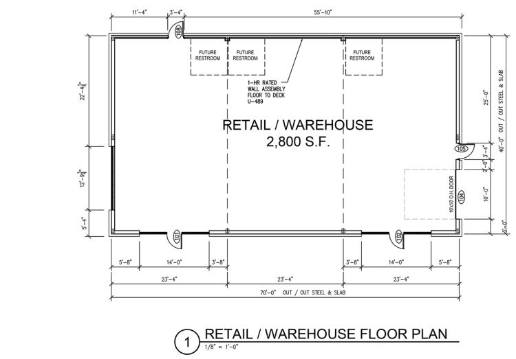 retail or warehouse preleasing west Oklahoma City, Ok site plan