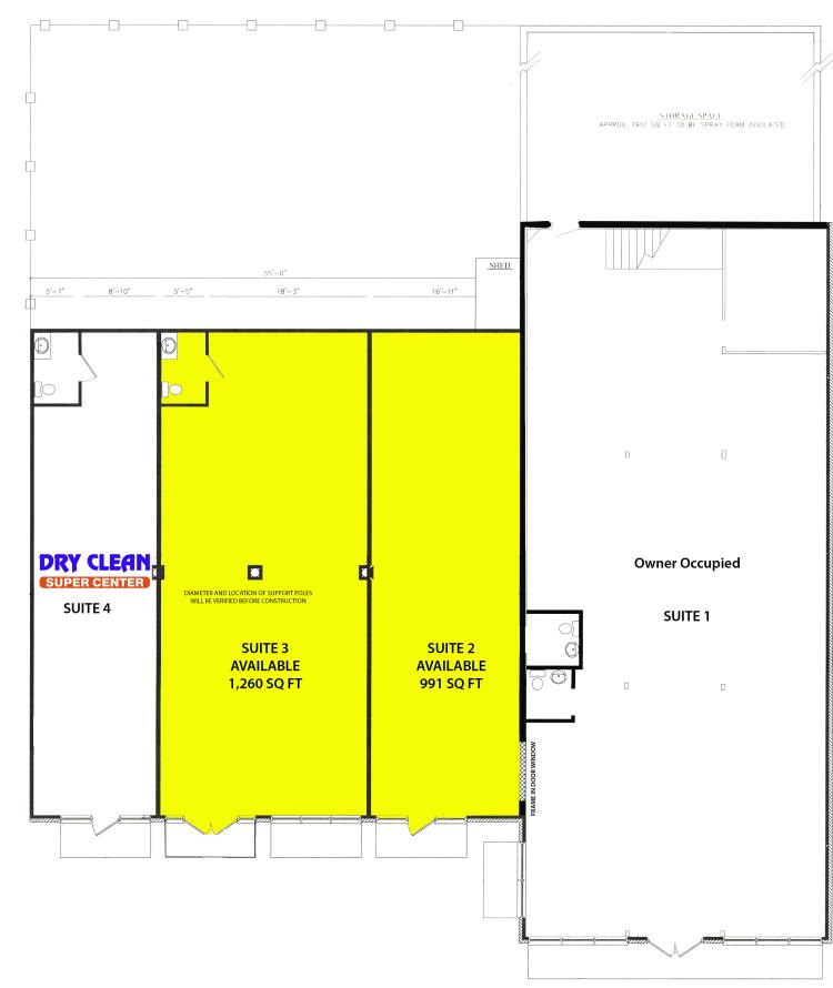 retail space for lease Ardmore, OK floor plan